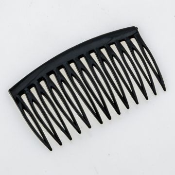 Χτενάκι πλαστικό 7,5 εκ σε μαύρο χρώμα
