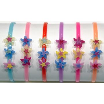 Στέκα παιδική πλαστική με τρείς αστερίες σε 6 χρώματα