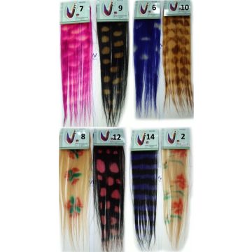 Τρέσα φυσικής τρίχας σε 14 σχέδια και χρώματα