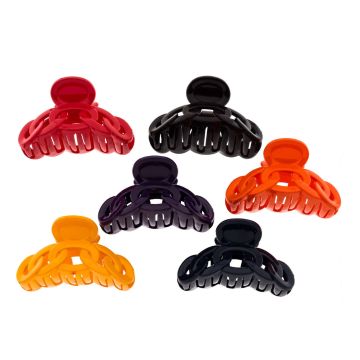 Κλάμερ πλαστικό αλυσίδα 8,5εκ σε 6 χρώματα