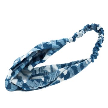 Τζιν κορδέλα μαλλιών με λάστιχο