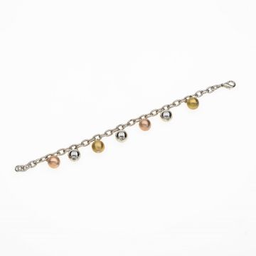 Βραχιόλι Αλυσίδα με Μεταλλικές Χάντρες – Μοντέρνα Λάμψη και Κομψότητα