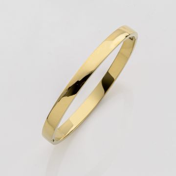 "Shine Line" Πλακέ Βραχιόλι Χειροπέδα