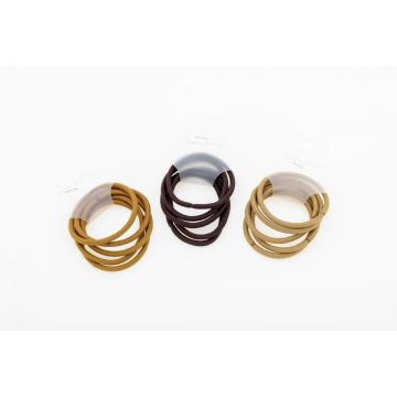 Λάστιχο μαλλιών σε 3 γήινα χρώματα 