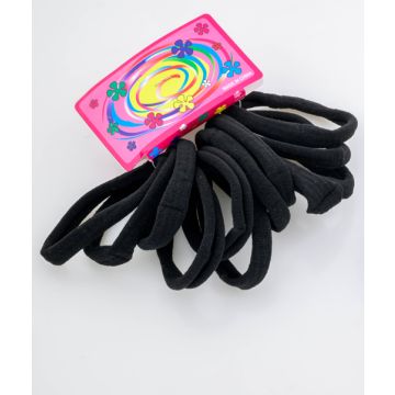 Ανθεκτικά Μαύρα Λαστιχάκια Μαλλιών για άψογο κράτημα (συσκευασία 10 τεμ)