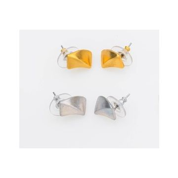 Σκουλαρίκια Κουμπωτά Γεωμετρικού Σχεδιασμού – Minimal Art Style