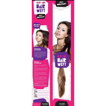 Τρέσα φυσικής τρίχας με κλίπ