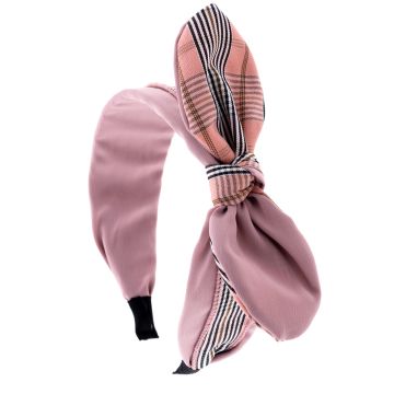 Στέκα υφασμάτινη με φιόγκο καρό