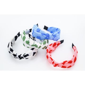 Στέκα υφασμάτινη με νερά και κόμπο σε 4 καλοκαιρινά χρώματα