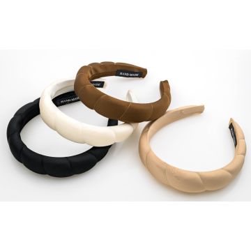 Χειροποίητες puffy στέκες μαλλιών από σατέν σε 4 αποχρώσεις 