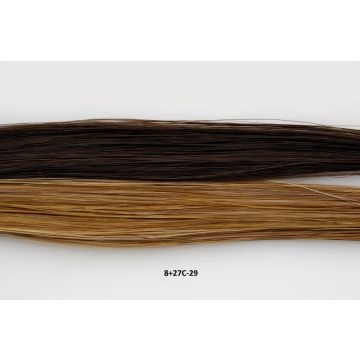 Κτενάκι συνθετικό ποστίς με κοτσιδάκια-8+27C-29