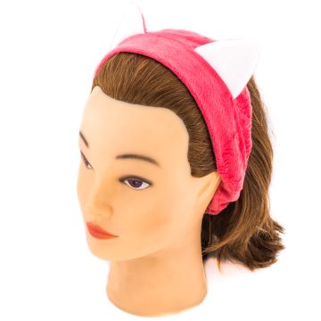 Κορδέλα μαλλιών βελουτέ με αυτάκια