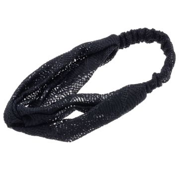 Διχτυωτή κορδέλα μαλλιών με λάστιχο