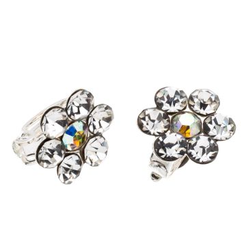 Κλίπ μικρό μεταλλικό με στράς (συσκευασία 2 τεμάχια)