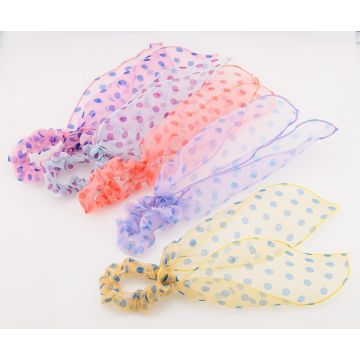 Σούρα υφασμάτινη οργάτζα πουά 